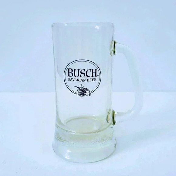 Anheuser Busch Bavarian Beer Stein Glass Mug Vintage 6 1/4" x 2 3/4" - Picture 1 of 4